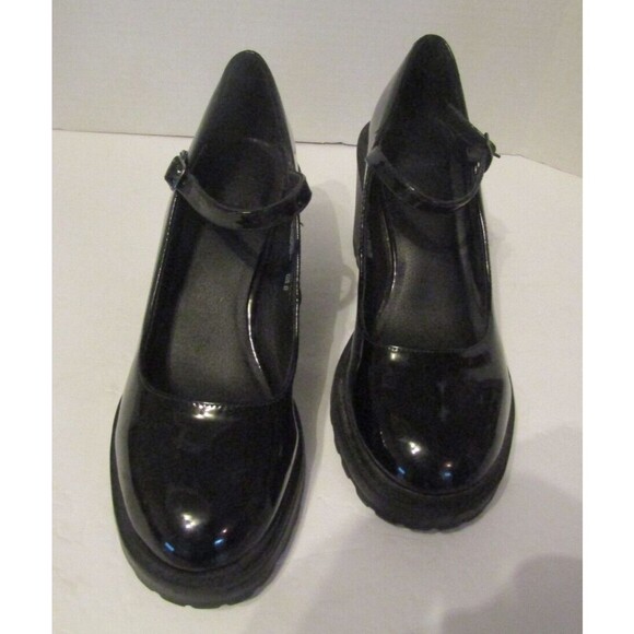 Madden NYC Steve Madden Black Mary Jane Platform Shoes NWOB Size US 10 - Picture 4 of 9